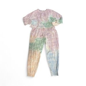 Old Navy Pastel Tie-Dye Lounge Set